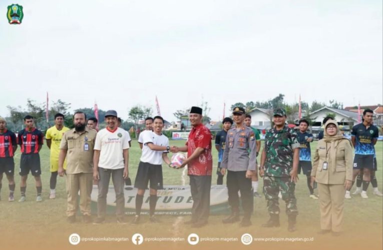 Pembukaan Turnamen Sepak Bola Plaosan Muda Cup 2024, PJ Bupati Magetan : Selamat Bertanding dan Junjung Tinggi Sportivitas