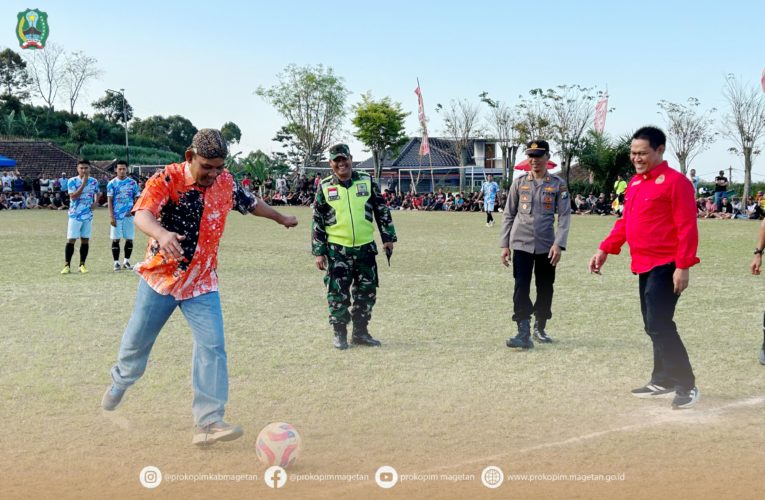 Pj Bupati Magetan Hadir Pada Grand Final Turnamen Sepak Bola Plaosan Muda Cup 2024