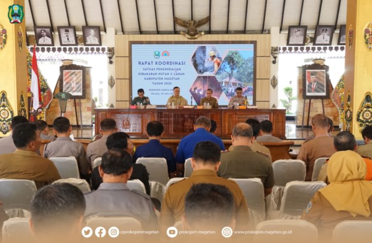 Rakor Satgas Pengendalian Kebakaran Hutan dan Lahan di Kabupaten Magetan Tahun 2024