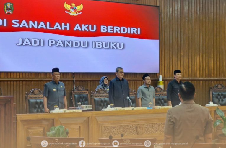 Rapat Paripurna DPRD Kabupaten Magetan Agenda Pandangan Umum Fraksi tentang RPJPD
