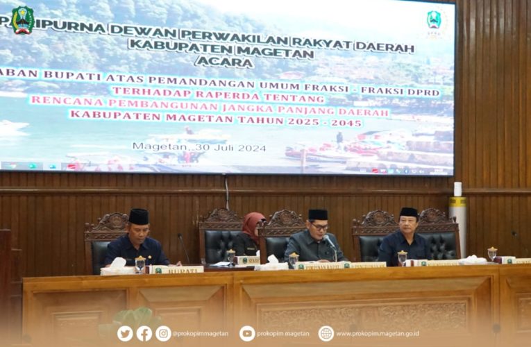 Rapat Paripurna DPRD, Bupati Jawab Pandangan Fraksi