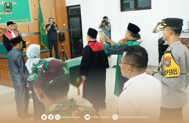 Pengambilan Sumpah Jabatan dan Pelantikan Wakil Ketua Pengadilan Magetan