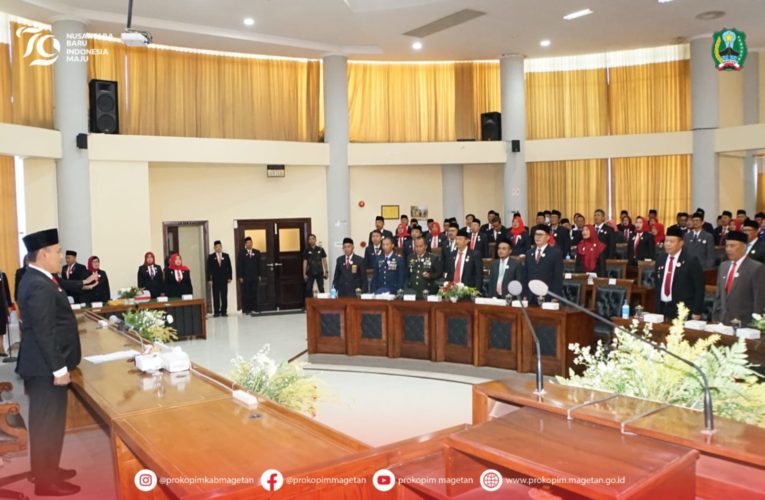 Paripurna Istimewa DPRD Kabupaten Magetan Mendengarkan Pidato Kenegaraan Presiden RI