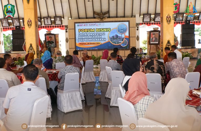 TINGKATKAN KEMUDAHAN BERINVESTASI DI MAGETAN, PEMKAB GELAR FORUM BISNISSahabat Prokopim,