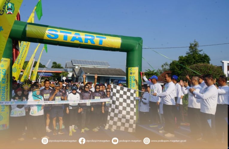 PERINGATI HARI KESEHATAN NASIONAL KE- 60, DINKES MAGETAN ADAKAN FUN RUN COMBINATION