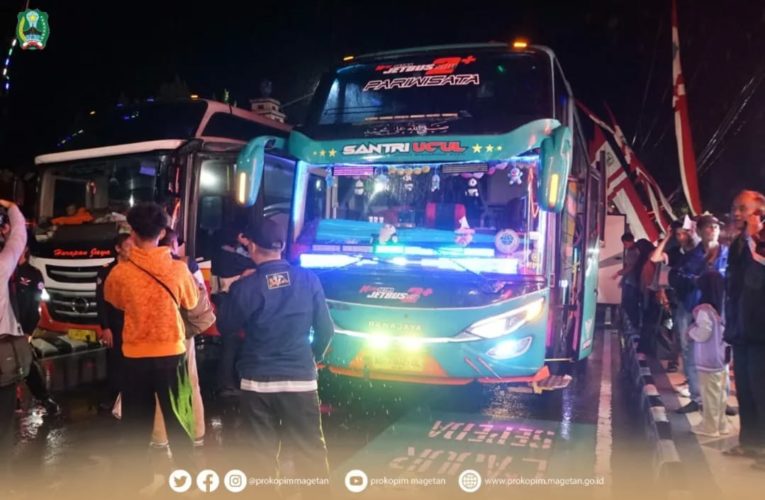 Rombongan Mudik Bersama Tiba Di Magetan, Diterima Di Pendapa Surya Graha