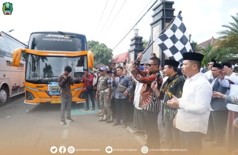 Jamaah Calon Haji Kloter 51 Kabupaten Magetan Diberangkatkan Oleh Pj Bupati Magetan