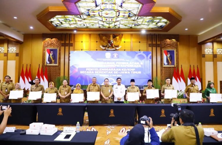 PENGHARMONISASIAN, PEMBULATAN DAN PEMANTAPAN KONSEPSI RANCANGAN PERATURAN KEPALA DAERAH TENTANG PENYELENGGARAAN KOPERASI DESA/KELURAHAN MERAH PUTIH SECARA SERENTAK SE-JAWA TIMUR