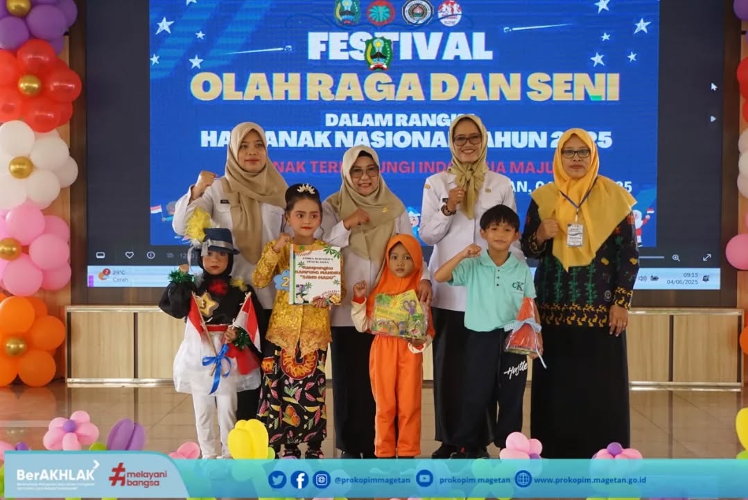 Hari Anak Nasional 2025 IGTKI Magetan Gelar Festival Olahraga dan Seni