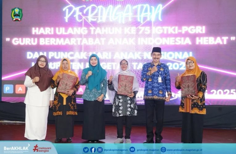 Pemkab Magetan Peringati HUT ke-75 IGTKI – PGRI dan Puncak Hari Anak Nasional Tahun 2025