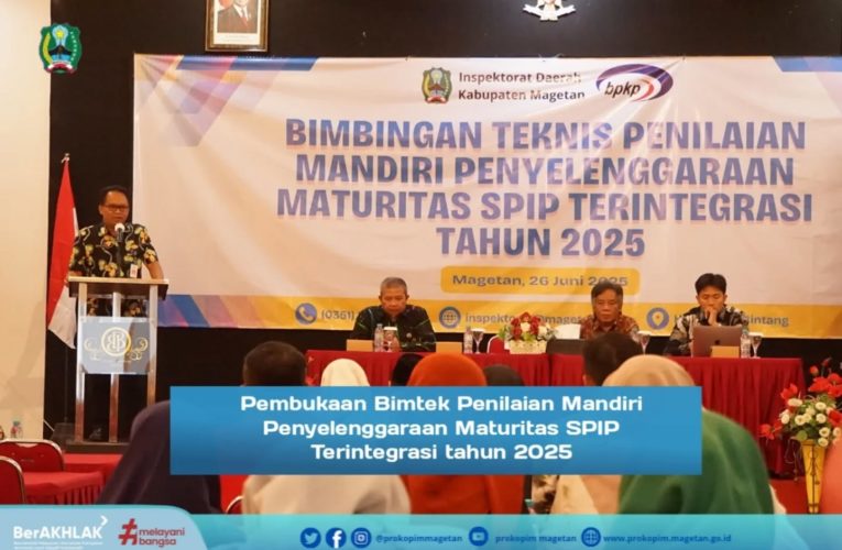Pembukaan Bimtek Penilaian Mandiri Penyelenggaraan Maturitas SPIP Terintegrasi