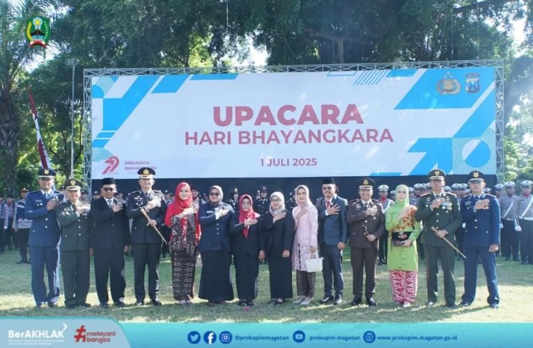 Bupati Magetan Hadiri Upacara Peringatan Hari Bahayangkara ke-79