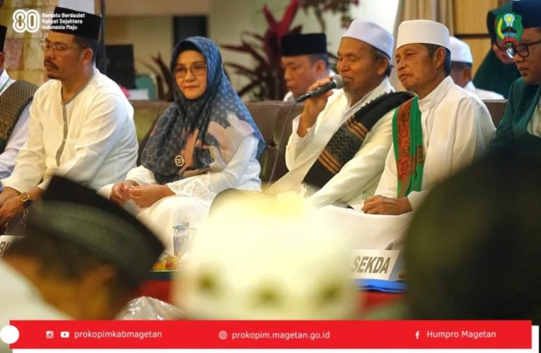 Dzikir dan Doa Kemerdekaan Bersama JATMAN, Pemda, NU, TNI, dan Polri di Kabupaten Magetan