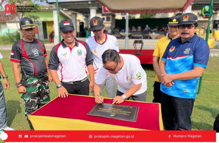 Wakil Bupati Magetan Meresmikan Kampung Olah Raga Takeran.