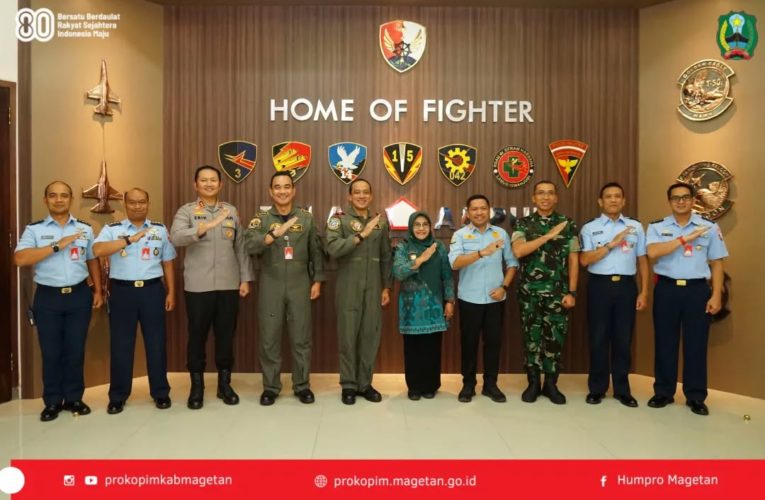 Bupati Magetan dan Forkopimda Silaturahmi dengan Danlanud Iswahjudi