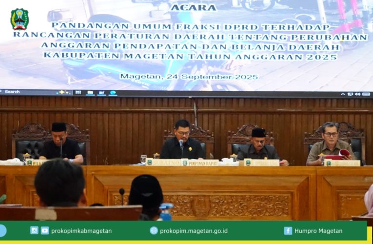 Rapat Paripurna DPRD Agenda Acara Pandangan Umum Fraksi DPRD terhadap Raperda P-APBD T.A 2025