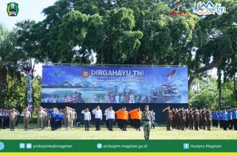 Upacara Peringatan HUT KE-80 TNI Berlangsung Khidmat