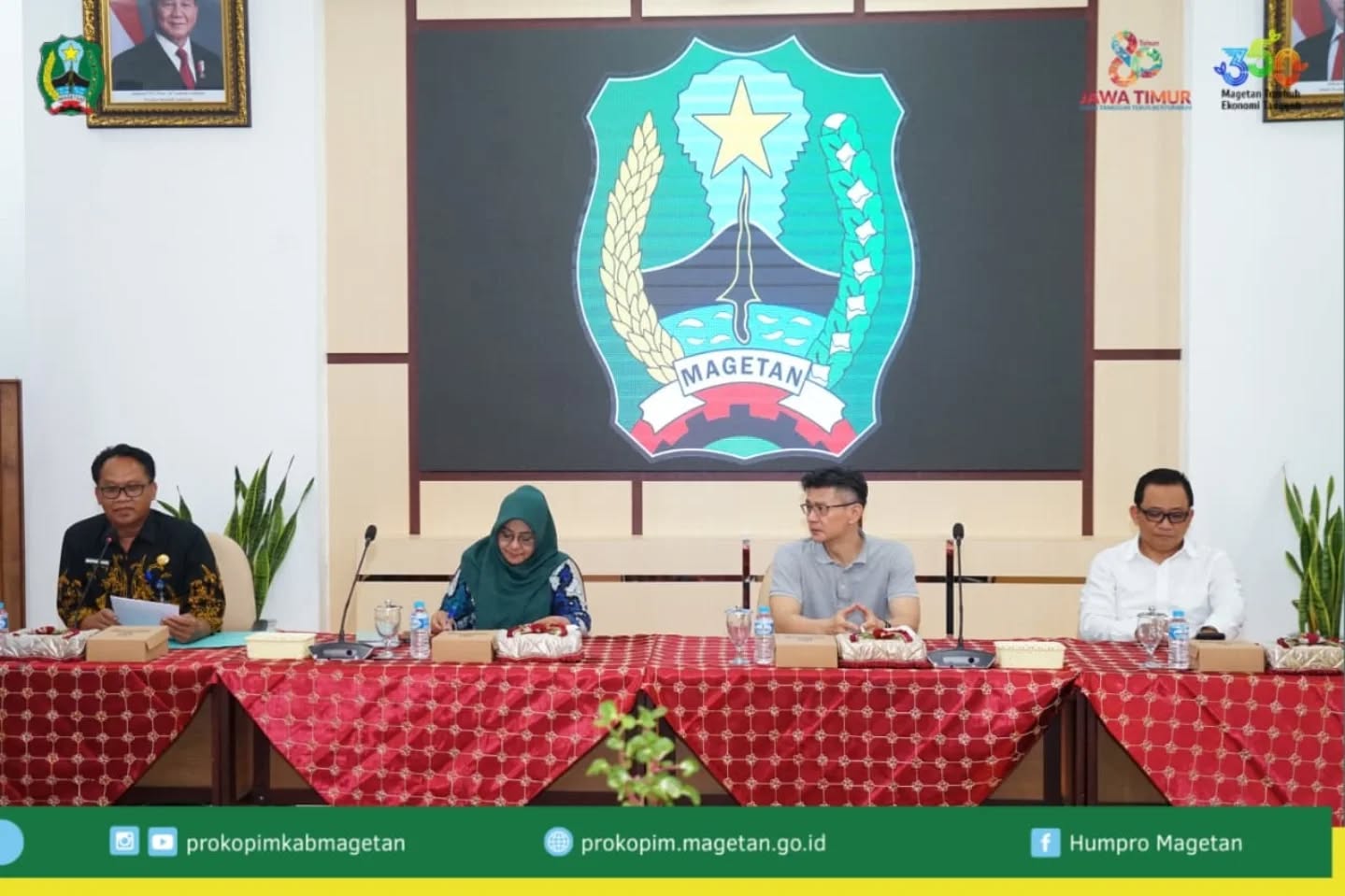 Bupati Magetan Pimpin Rapat Pembahasan Investasi Industri Pakaian Jadi di Desa Karangsono