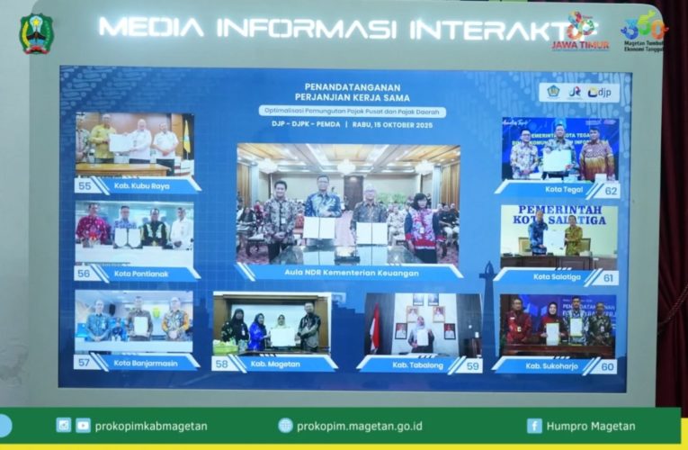 Bupati Magetan Ikuti Penandatanganan PKS OP4D Secara Daring