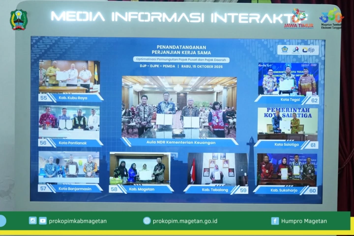 Bupati Magetan Ikuti Penandatanganan PKS OP4D Secara Daring