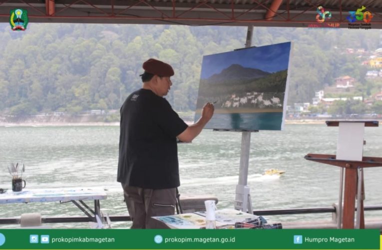 Presiden ke-6 RI SBY Nikmati Keindahan Telaga Sarangan dan Menyalurkan Hobi Melukis
