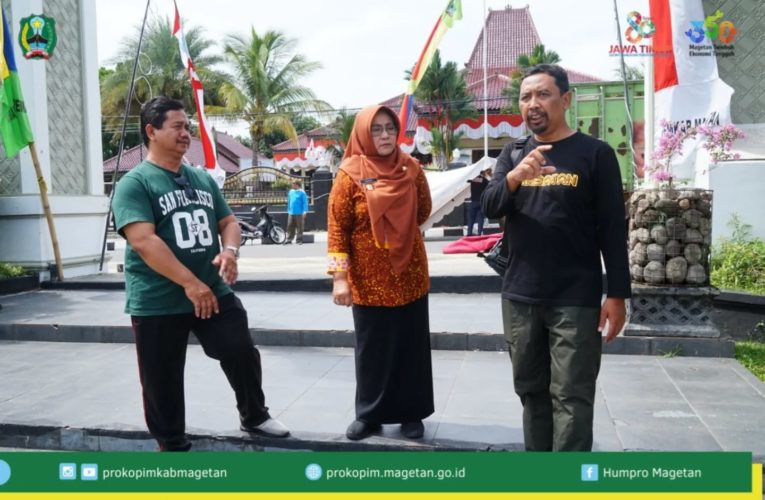 Bupati Magetan Tinjau Kesiapan Resepsi Hari Jadi ke-350 Kabupaten Magetan di Alun-Alun