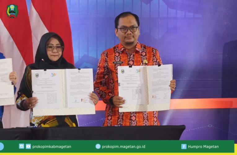 Bupati Magetan Tandatangani Nota Kesepakatan Pengembangan Data dan Informasi Statistik untuk Sinergi Pembangunan Daerah.