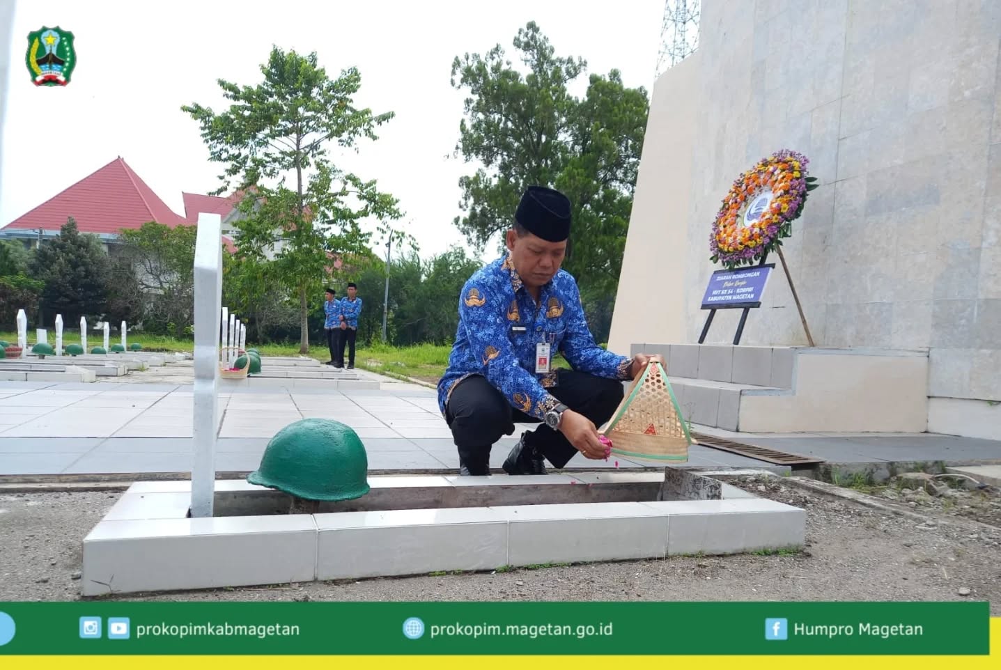 Ziarah Taman Makam Pahlawan Dalam Rangka Hari Ulang Tahun Ke-54 KORPRI