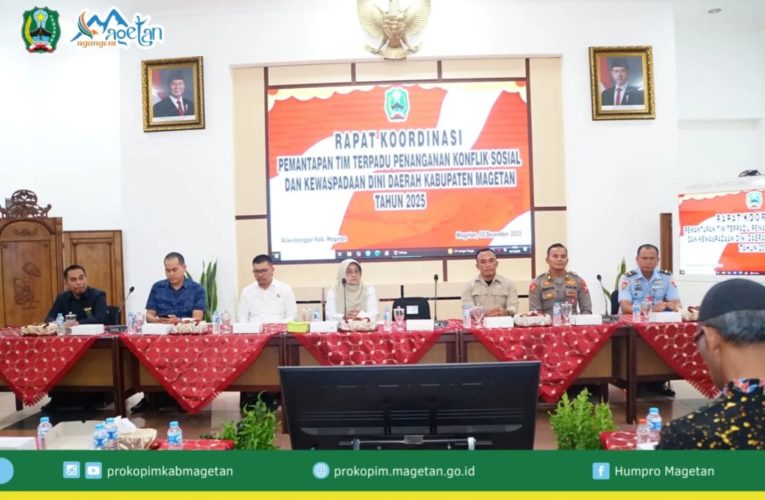 Sambut Nataru, Bupati Magetan Ajak Tim Perkuat Koordinasi dan Kerja Sama