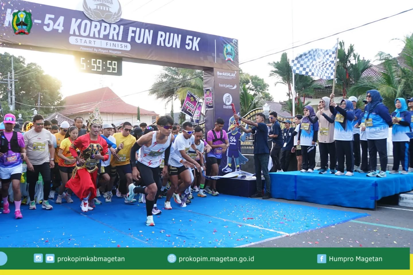 KORPRI Fun Run 5K Sukses Digelar di Magetan