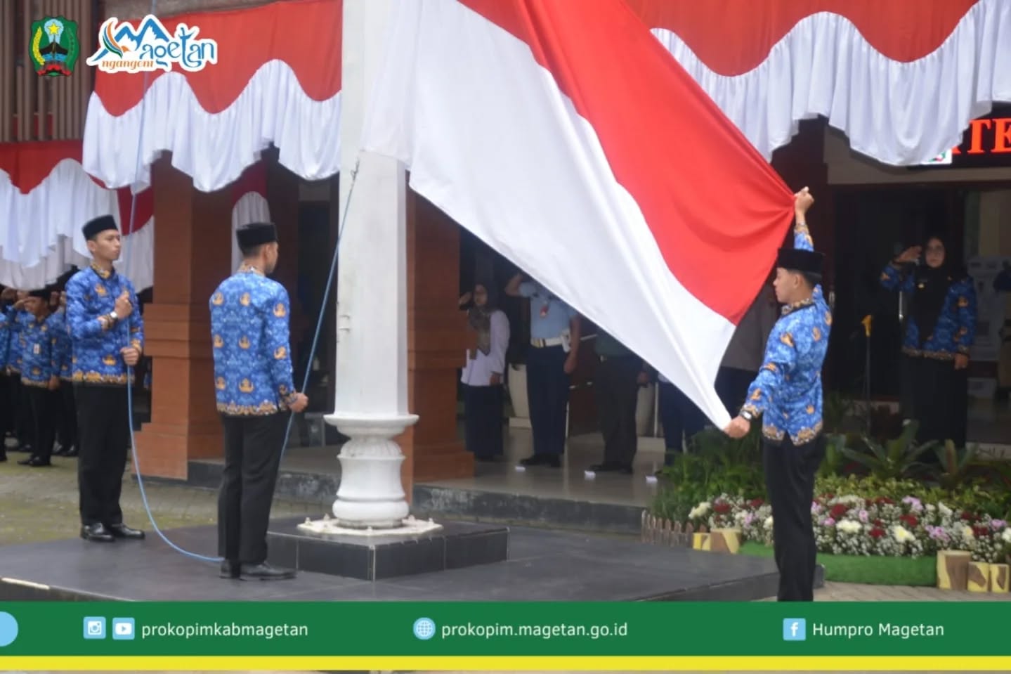 Bupati Magetan Pimpin Upacara HUT ke-54 KORPRI