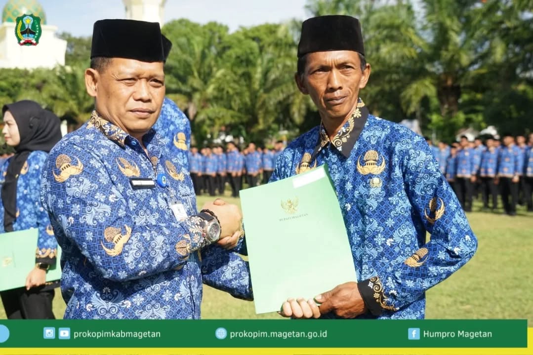 1.119 PPPK Paruh Waktu Magetan Terima SK, Diminta Implementasikan Nilai Dasar ASN BerAKHLAK