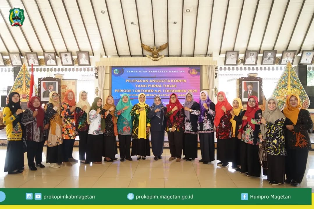 Wujud Apresiasi Pengabdian, Pemkab Magetan Lepas 99 ASN Purna Tugas