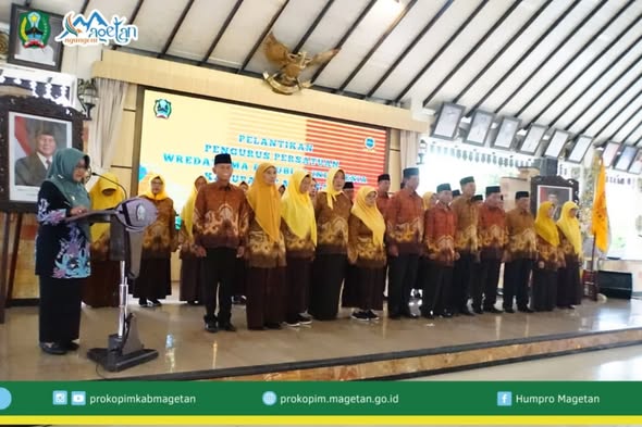 Bupati Magetan Kukuhkan Pengurus PWRI Masa Bakti 2025–2030