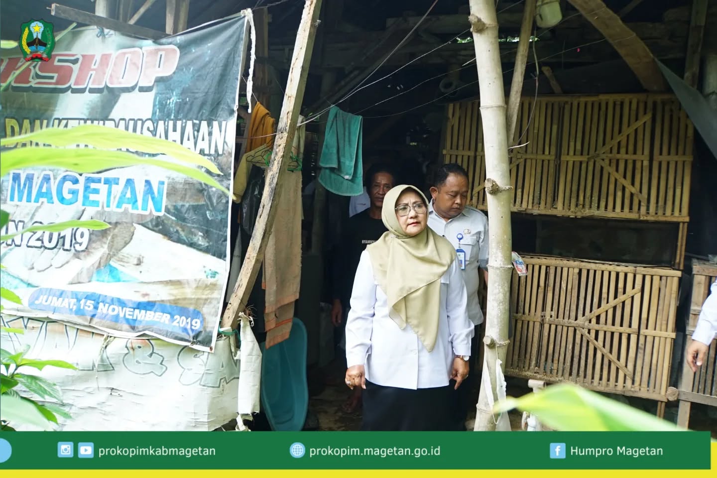 Bupati Magetan Tinjau Rumah Warga Tidak Layak Huni di Selotinatah