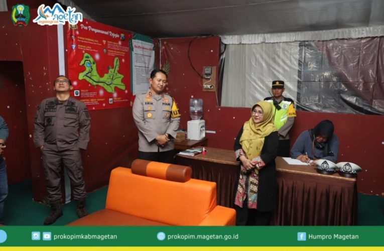 MEMASTIKAN KENYAMANAN NATARU, PEMKAB MAGETAN PANTAU POS PENGAMANAN