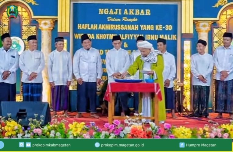 Rayakan Milad ke-1 Thoriqoh dan Wisuda Alfiyyah, Bupati Magetan Apresiasi Peran Pondok Pesantren