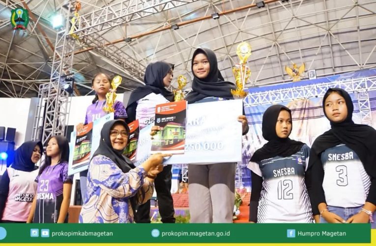 Penutupan Turnamen Bola Voly dan Futsal Bupati Cup Rangkaian HUT ke 37 SMKN 1 Magetan