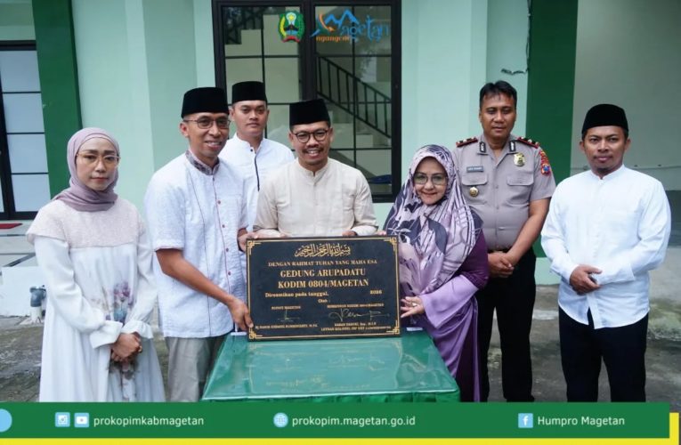 Bupati Magetan Buka Puasa Bersama Yatim Piatu di Kodim 0804 dalam Rangka Resmikan Gedung Arupadatu