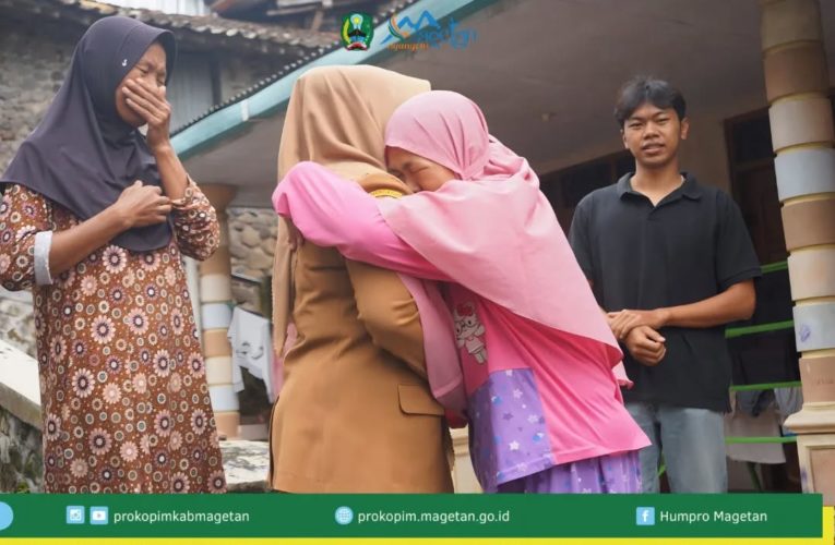 Wujud Kepedulian, Bupati Magetan Jenguk Korban Kecelakaan Kerja, Tekankan Pentingnya Jaminan Keselamatan Kerja