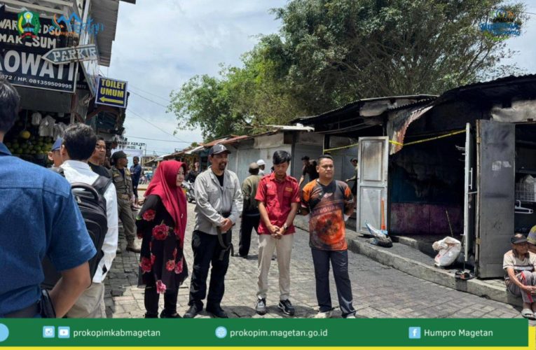 Bupati Magetan Tinjau Langsung Lokasi Kebakaran di desa Sarangan, Kecamatan Plaosan