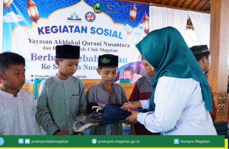 Wujud Kepedulian Sesama, Yayasan Akhlakul Qurani Nusantara Gelar Bakti Sosial di Desa Bandar Magetan