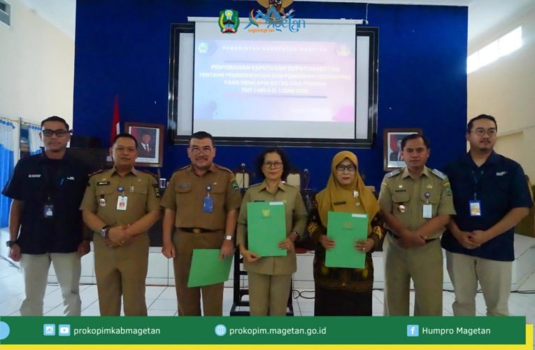Penyerahan SK Pensiun PNS Kabupaten Magetan TMT 01 Mei – 01 Juni 2026