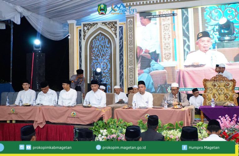 Manaqib Kubro dan Halal Bihalal PCNU dan JATMAN (Jam’iyyah Ahlith Thariqah al-Mu’tabarah An-Nahdliyah ) Magetan