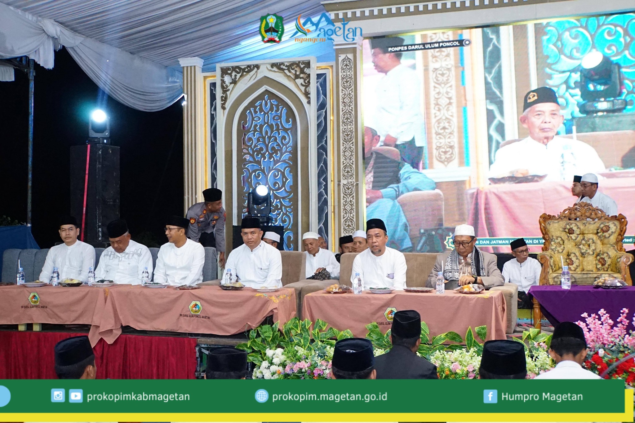 Manaqib Kubro dan Halal Bihalal PCNU dan JATMAN (Jam’iyyah Ahlith Thariqah al-Mu’tabarah An-Nahdliyah ) Magetan