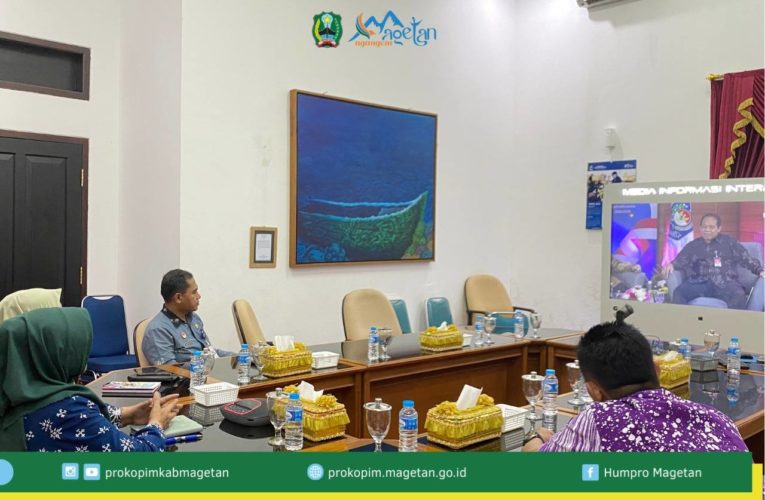 Bupati Magetan Ikuti Live Talkshow Kepemimpinan Berintegritas.