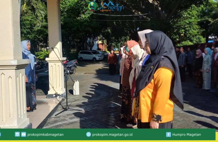 Semangat Kartini Warnai Apel Pagi Setdakab Magetan