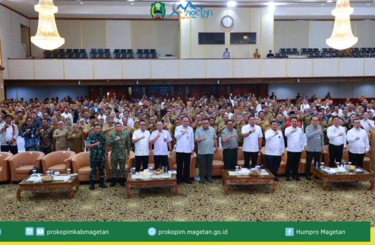 BUPATI MAGETAN HADIRI RAKORNAS MITIGASI MUSIM KEMARAU DALAM UPAYA SWASEMBADA PANGAN BERKELANJUTAN