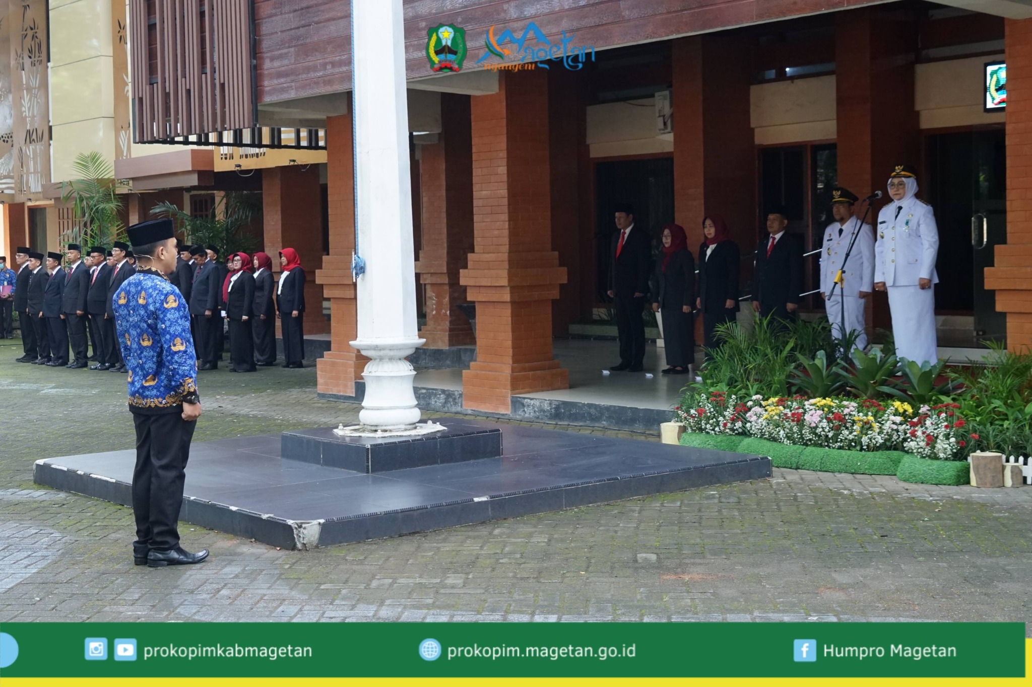 Hari Otonomi Daerah 2026, Bupati Magetan Sampaikan Pesan Mendagri dan Serahkan Penghargaan ZI