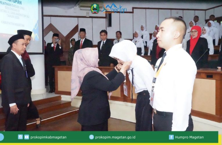 Bupati Magetan Hadiri Penutupan Pelatihan Dasar CPNS Golongan III Angkatan XL dan XLI th 2026 Lingkup Pemerintah Kabupaten Magetan